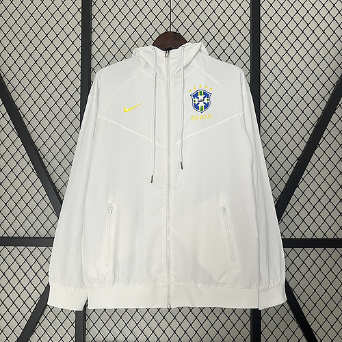2024 Brazil Windbreaker White S-XXL